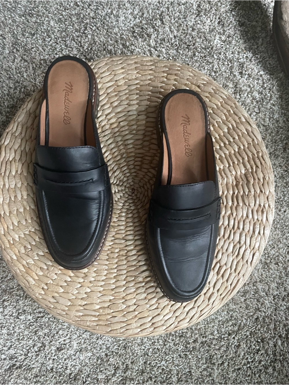 Madewell Woman’s Leather Loafers Mule in Sz 7.5 in gently used condition - Picture 3 of 7